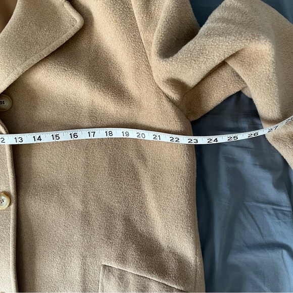 Saxton Hall Camel Hair Pea Coat made in Italy Size 16 - Picture 6 of 9